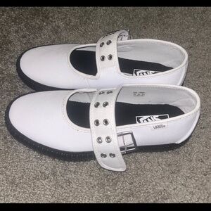 Vans White Mary Jane creepers